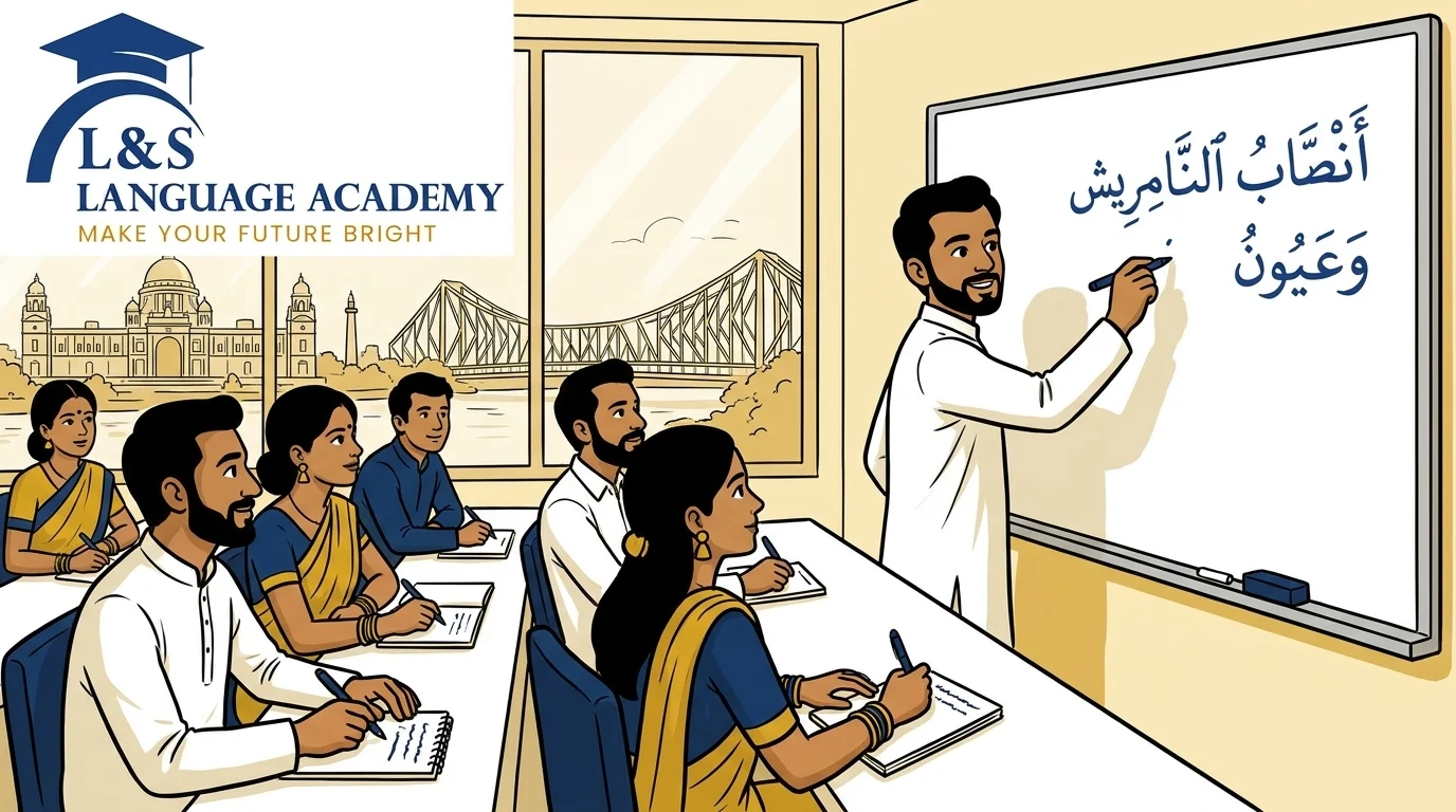 Arabic language class at LNS in Kolkata