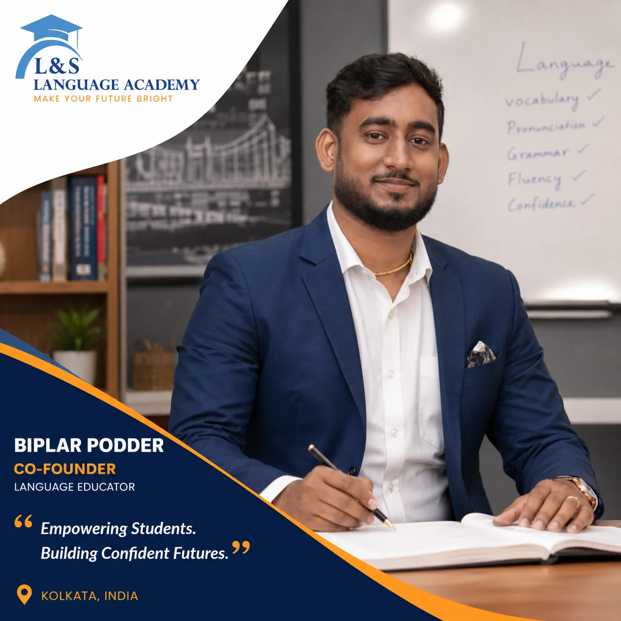 Biplab Podder — co-founder of LNS Language Academy