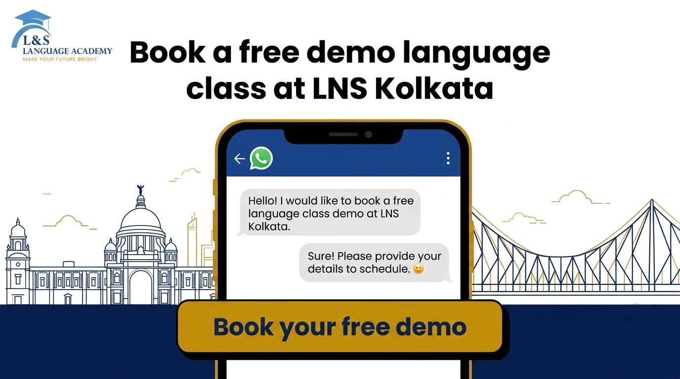 Book a free demo language class at LNS Language Academy Kolkata