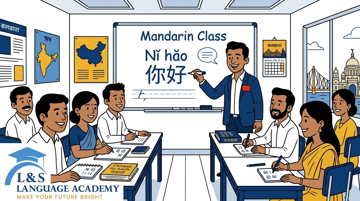 Mandarin Chinese class at LNS in Kolkata