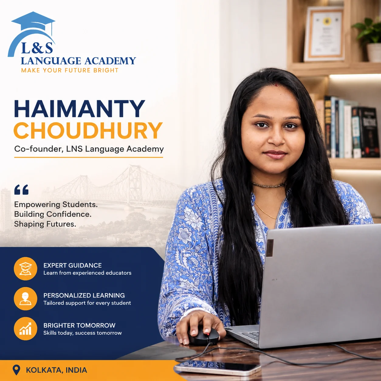 Haimanty Choudhury — co-founder of LNS Language Academy