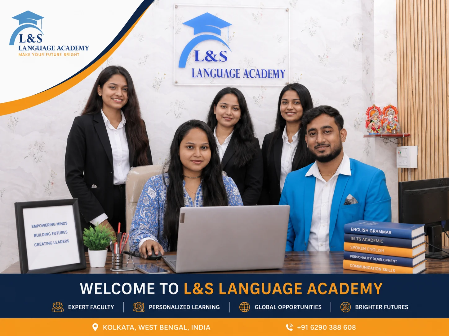 L&S Language Academy team and founders in Kolkata