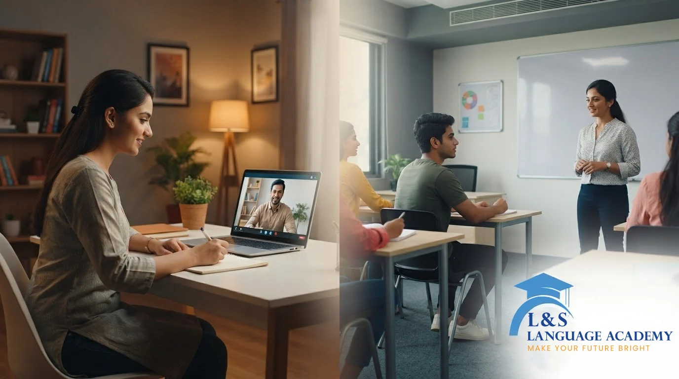 Comparison of online and offline spoken English classes in Kolkata