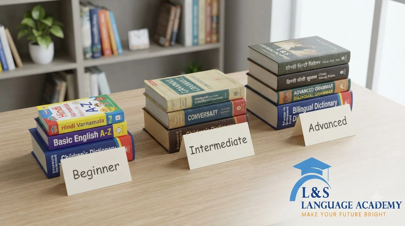 Books organised by Beginner Intermediate and Advanced English level